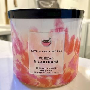 Bath and Body Works Cereal and Cartoons Candle New